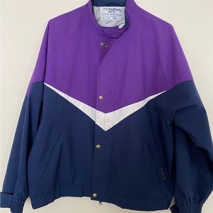 Vtg Tourney Gore-Tex Mens XL Color Block Full Zip Snap Jacket Pockets